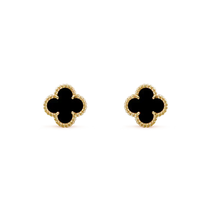 [⭐Lioran]CLOVER MINI 9.5MM BLACK MOP EARRINGS