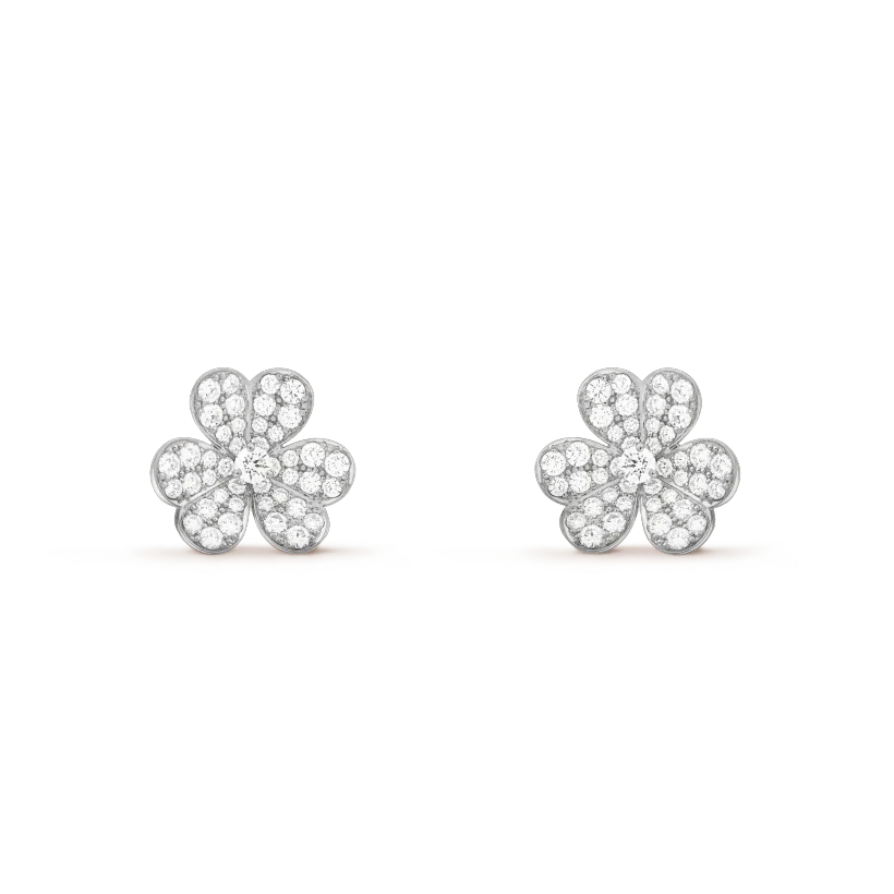 [⭐Lioran]CLOVER COMOS DIAMOND EARRINGS SILVER