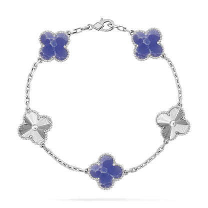 [⭐Lioran]CLOVER 5 MOTIF BLUE VEINS BRACELET COLLECTION