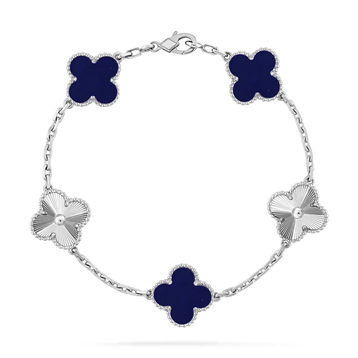 [⭐Lioran]CLOVER 5 MOTIF LAPIS LAZULI BRACELET COLLECTION