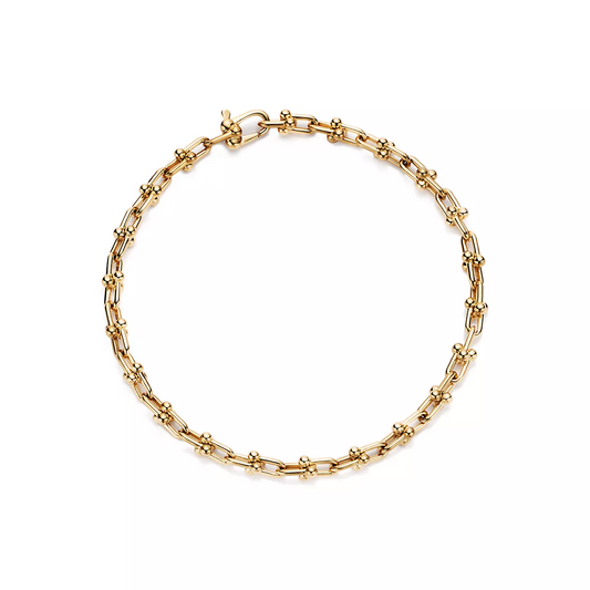 [Lioran]HARDWEAR MICRO LINK 44 MOTIF GOLD BRACELET