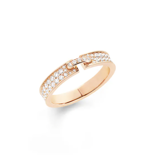 [⭐Lioran]ALLIANCE LIENS VIDENCE PAVED DIAMOND 4MM RING