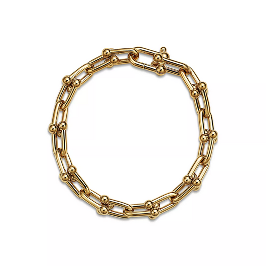 [Lioran]HARDWEAR MEDIUM LINK 20 MOTIF GOLD BRACELET