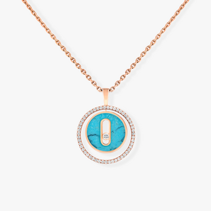 [⭐Lioran]Demo MOVE 1 DIAMOND TURQUOISE PINK GOLD DIAMOND NECKLACE