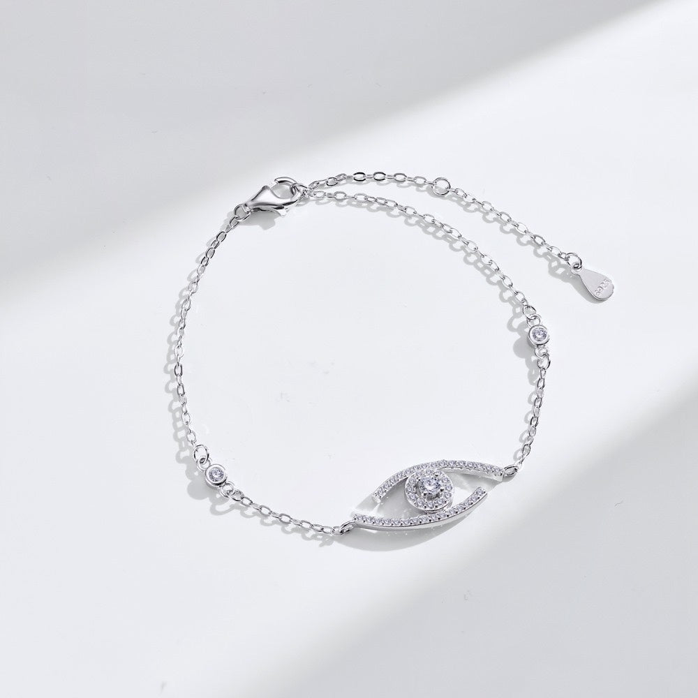 [⭐Lioran]Demo Eye Pave-Set Diamond Bracelet