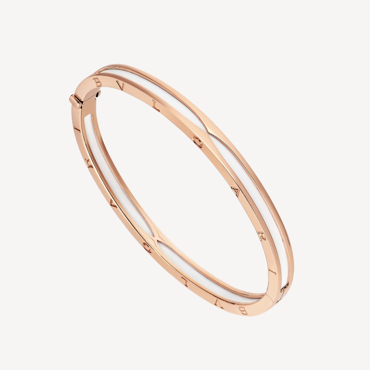 [⭐Lioran]ZERO 1 PINK GOLD WITH WHITE CERAMIC BRACELET