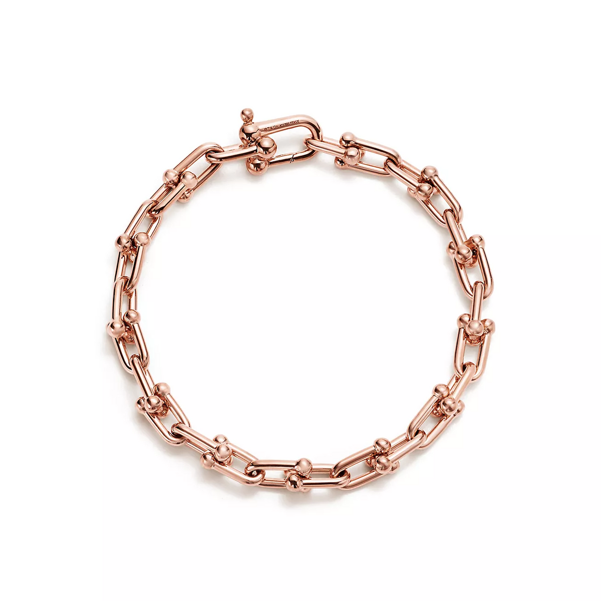 [Lioran]HARDWEAR SMALL LINK 26 MOTIF PINK GOLD BRACELET