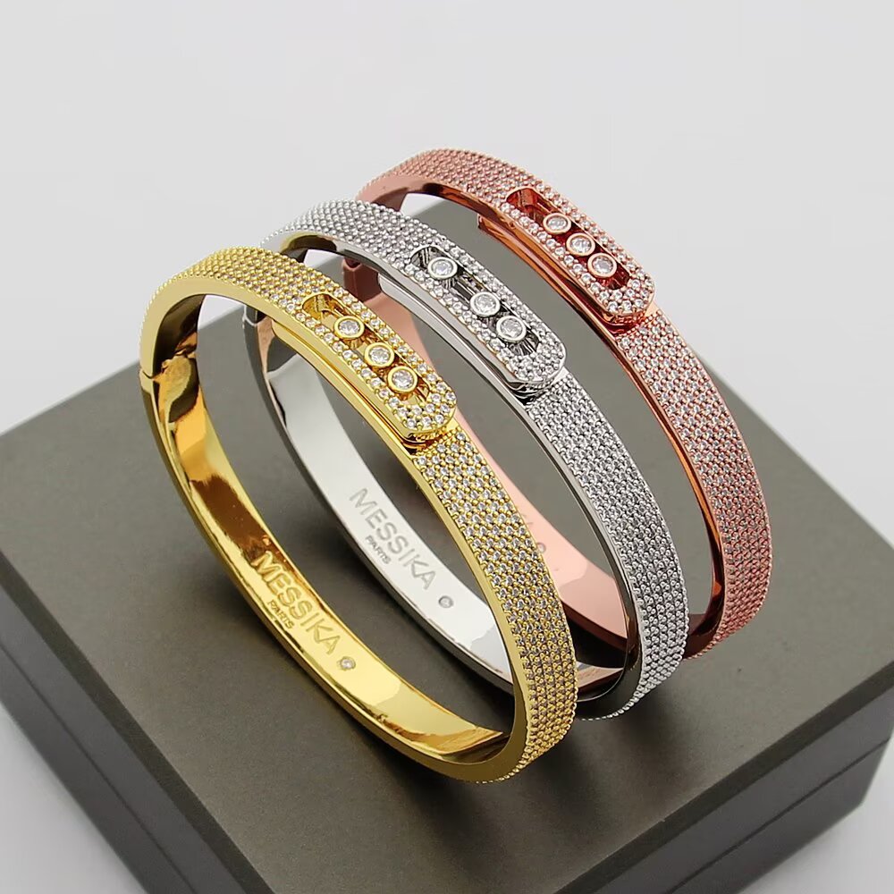 [⭐Lioran]Move Noa Full Pavé Diamond Bangle Bracelet