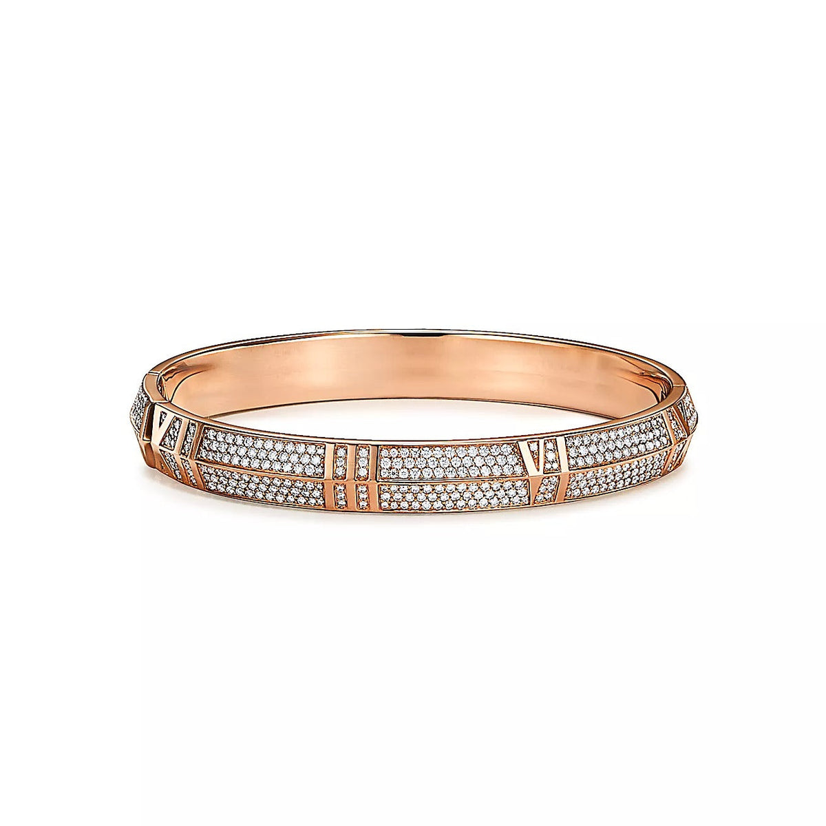 [Lioran]ATLAS X PINK GOLD DIAMOND PAVED BRACELET