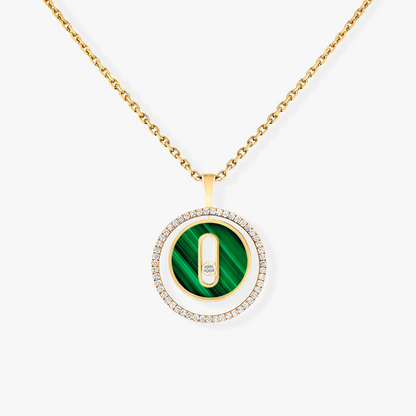 [⭐Lioran]Demo MOVE 1 DIAMOND MALACHITE GOLD DIAMOND NECKLACE