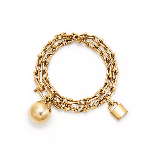 [Lioran]HARDWEAR SMALL WRAP GOLD BRACELET