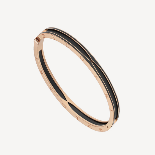 [⭐Lioran]ZERO 1 PINK GOLD WITH MATTE BLACK CERAMIC BRACELET