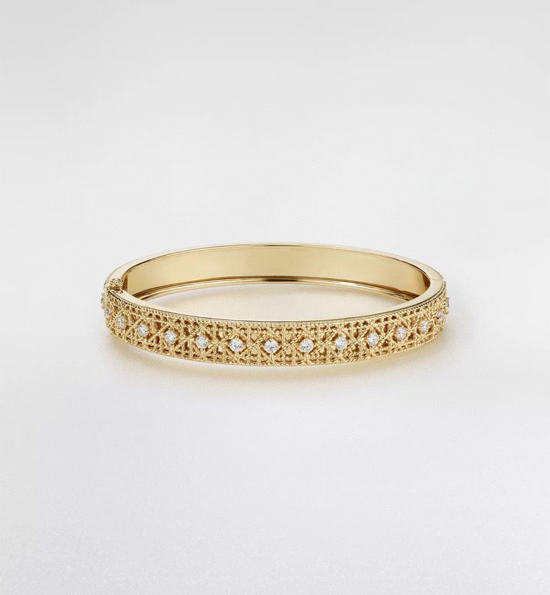 [⭐Lioran]2026 WOVEN-PATTERN BRACELET SET WITH FULL DIAMOND INLAY THREE-COLORS
