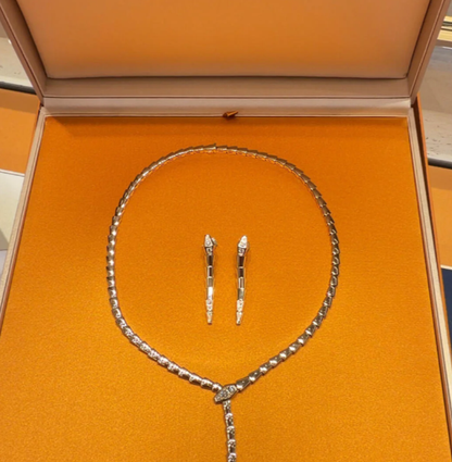 [⭐Lioran]NEW！SERPENT DIAMOND NECKLACE