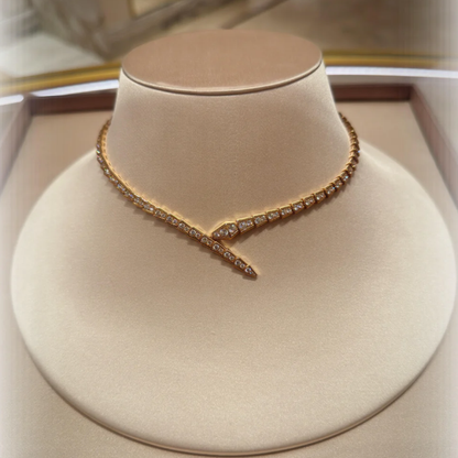 [⭐Lioran]NEW！SERPENT DIAMOND NECKLACE