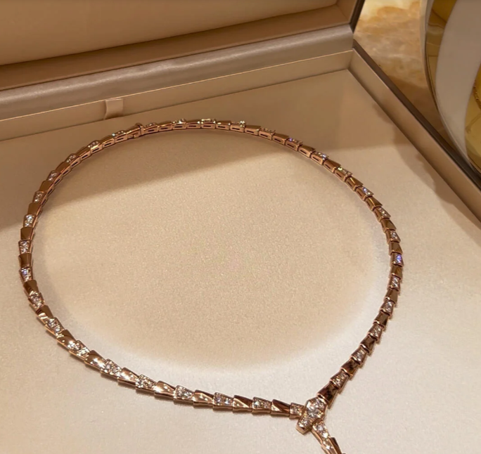 [⭐Lioran]NEW！SERPENT DIAMOND NECKLACE