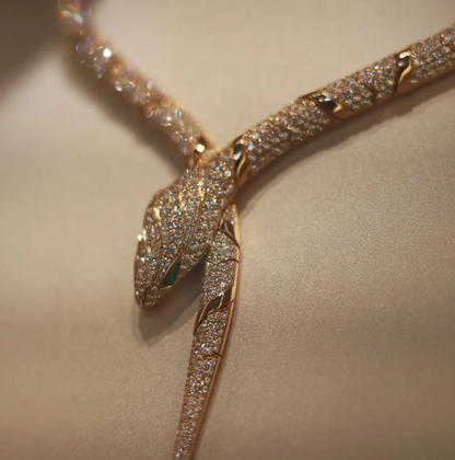 [⭐Lioran]HAUTE COUTURE GOLD SERPENTI NECKLACE