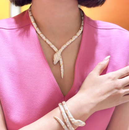 [⭐Lioran]HAUTE COUTURE GOLD SERPENTI NECKLACE