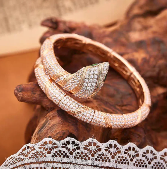 [⭐Lioran]HAUTE COUTURE GOLD SERPENTI BRACELET