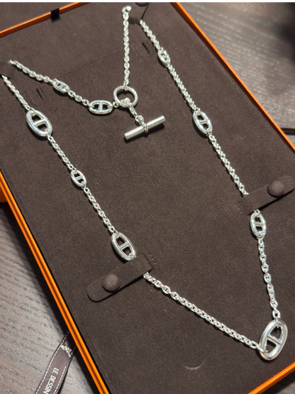 [⭐Lioran]Classic Silver Sweater Chain