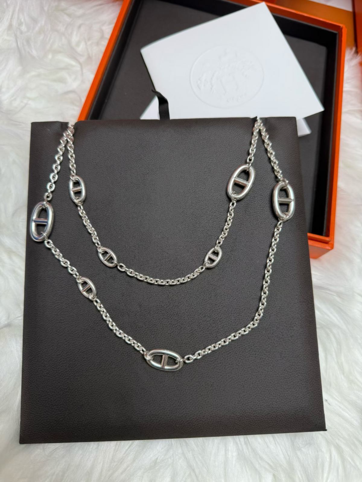 [⭐Lioran]Classic Silver Sweater Chain