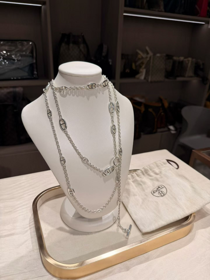 [⭐Lioran]Classic Silver Sweater Chain