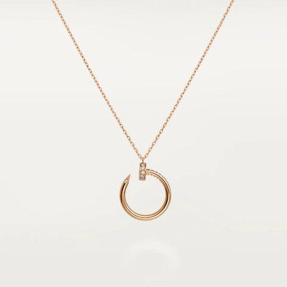 [⭐Lioran]JUSTE NECKLACE PINK GOLD