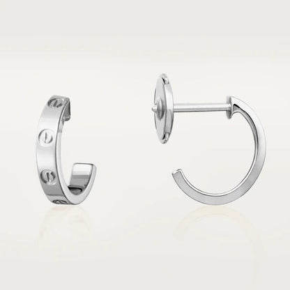 [⭐Lioran]LOVE EARRINGS 2.65MM SILVER
