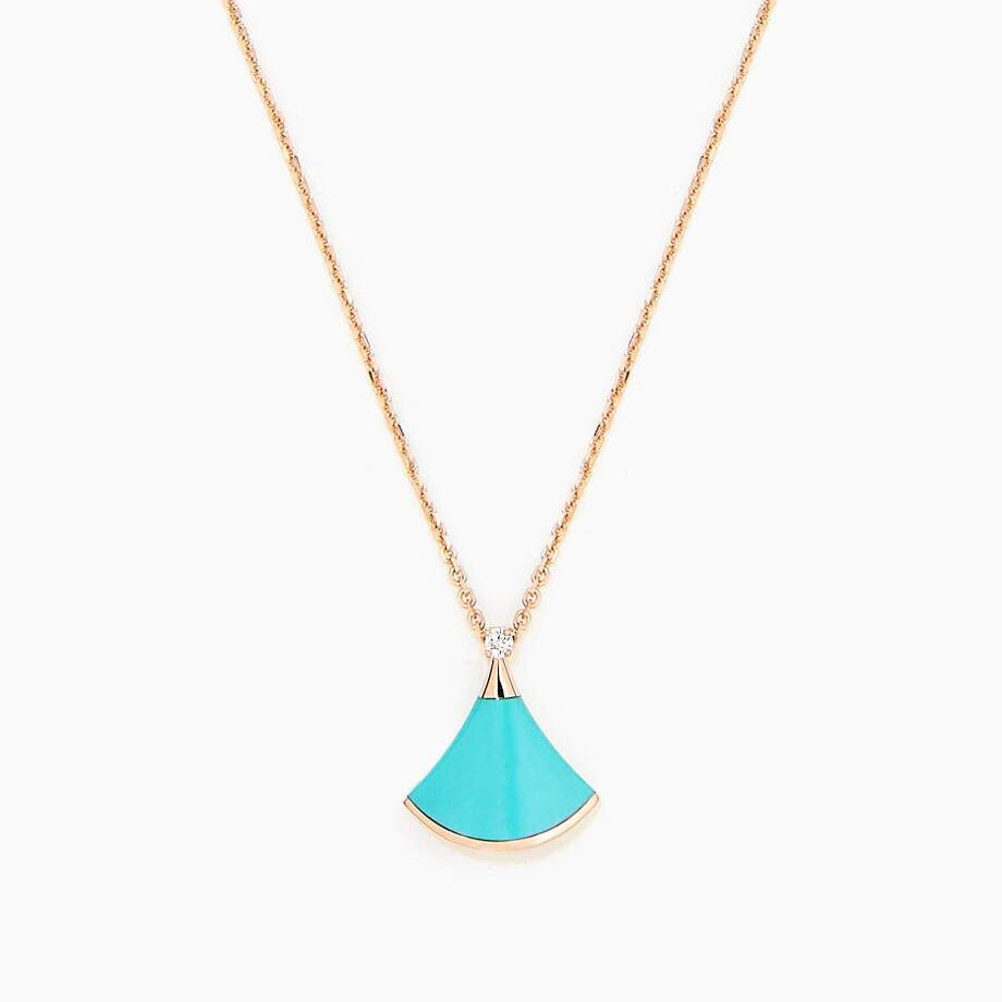 [⭐Lioran]DREAM NECKLACE TURQUOISE PINK GOLD