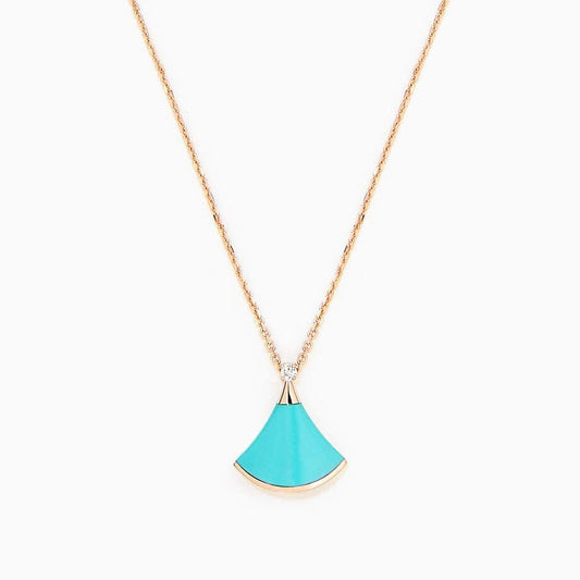 [⭐Lioran]DREAM NECKLACE TURQUOISE PINK GOLD