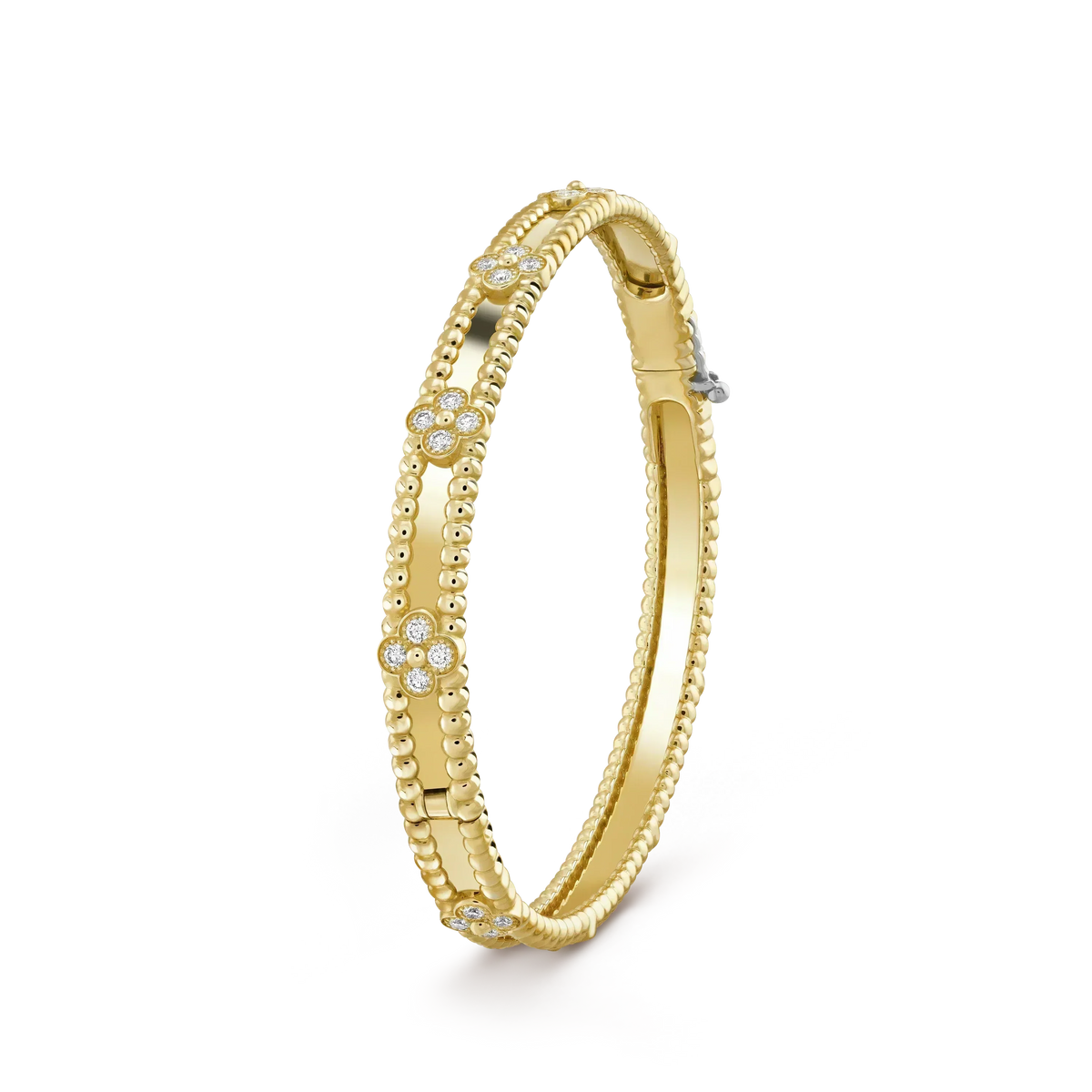 [⭐Lioran]CLOVER BRACELET 4MM DIAMONDS
