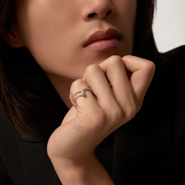 [⭐Lioran]JUSTE RING 1.8MM SILVER DIAMONDS