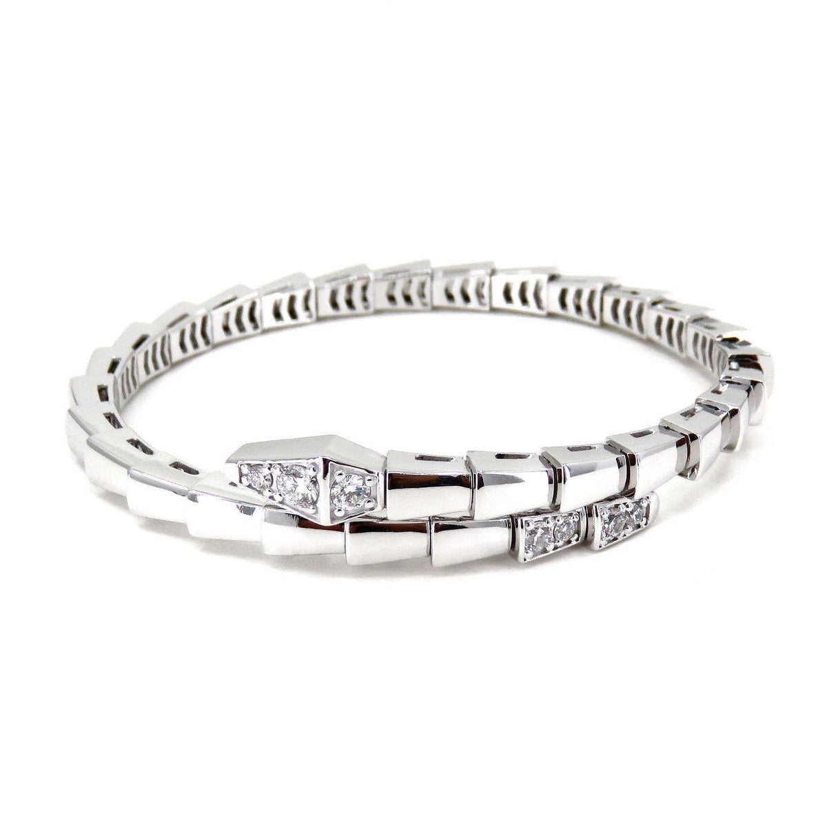 [⭐Lioran]SERPENTI BRACELET DIAMONDS SILVER