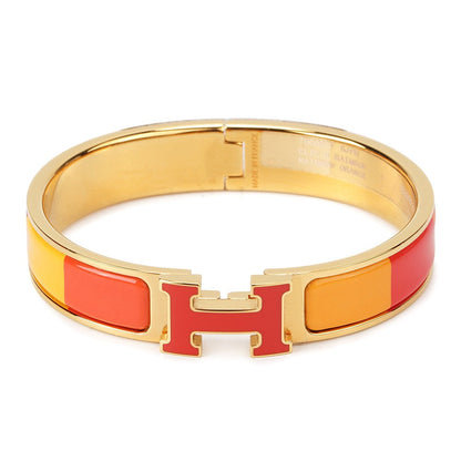 [⭐Lioran]H BRACELET ORANGE RAINBOW CERAMIC