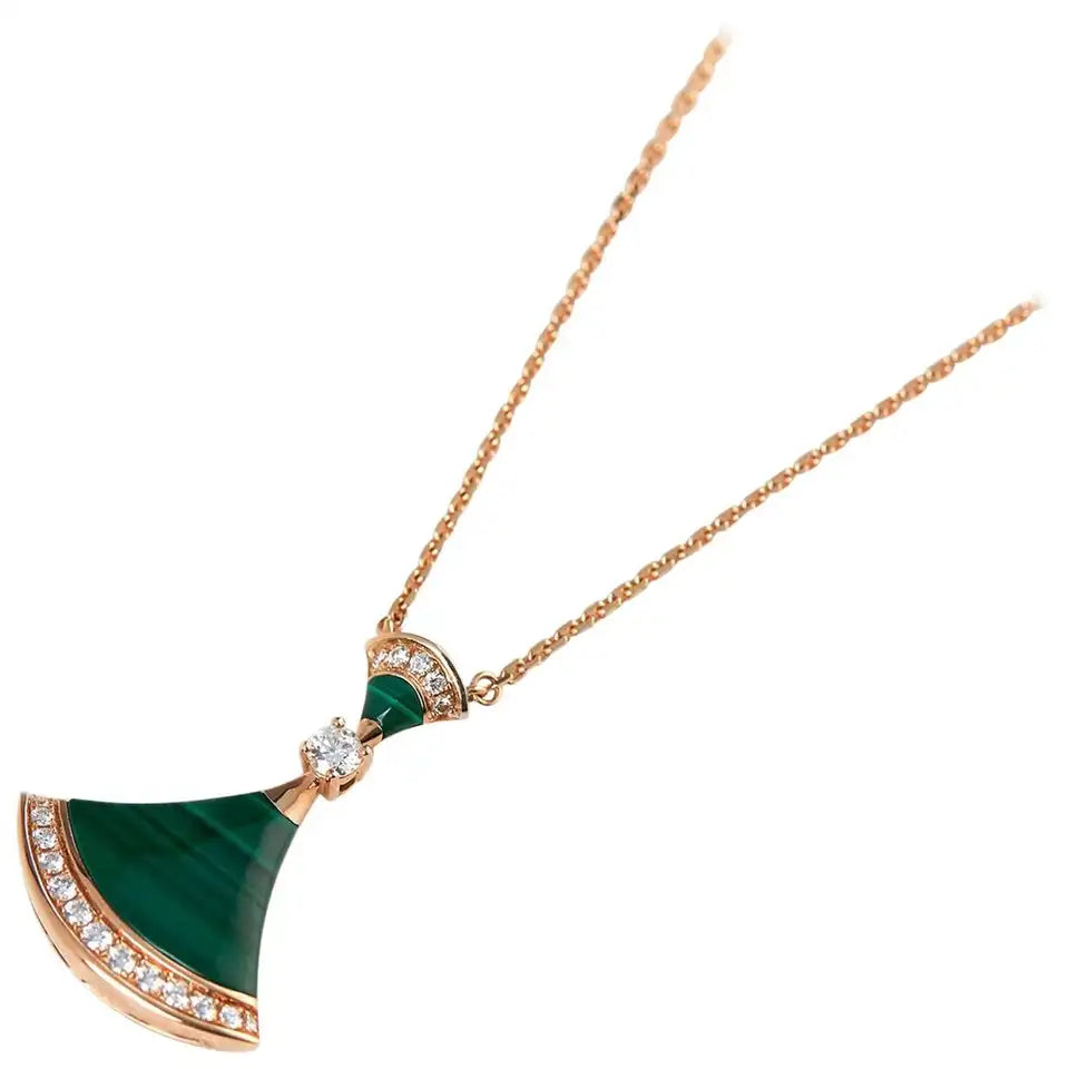 [⭐Lioran]DREAM NECKLACE MALACHITE DIAMOND