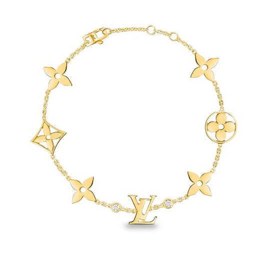 [⭐Lioran]STAR AND SUN 7 MOTIFS GOLD BRACELET