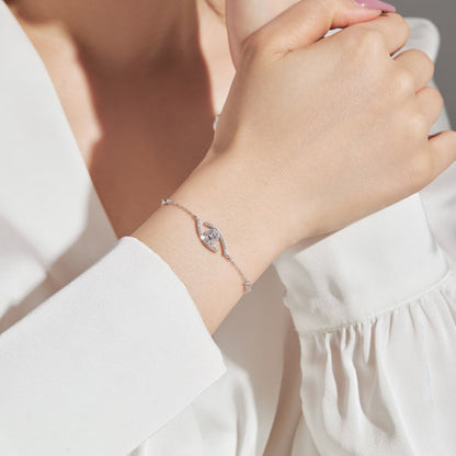 [⭐Lioran]Demo Eye Pave-Set Diamond Bracelet