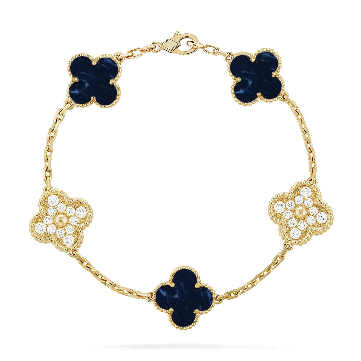 [⭐Lioran]CLOVER 5 MOTIF PIETERSITE BRACELET COLLECTION