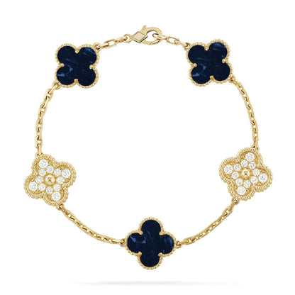 [⭐Lioran]CLOVER 5 MOTIF PIETERSITE BRACELET COLLECTION