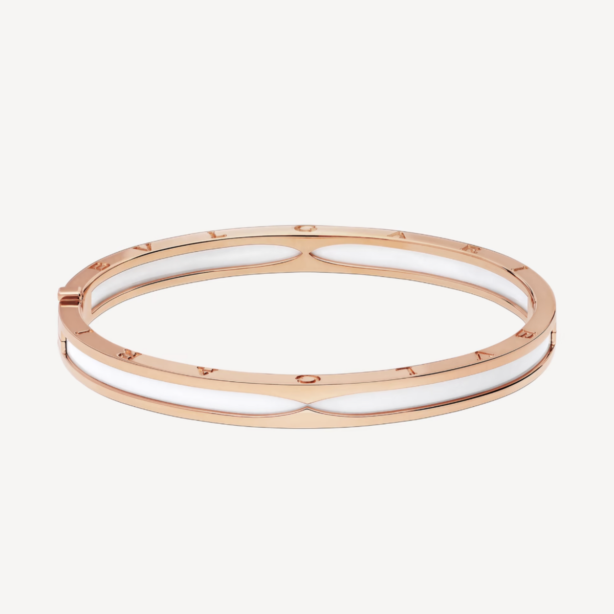[⭐Lioran]ZERO 1 PINK GOLD WITH WHITE CERAMIC BRACELET
