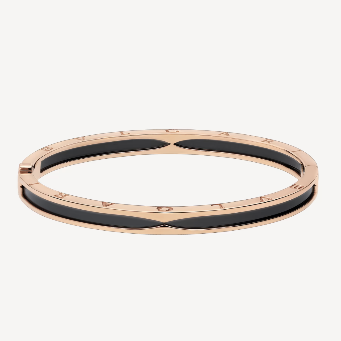 [⭐Lioran]ZERO 1 PINK GOLD WITH BLACK CERAMIC BRACELET