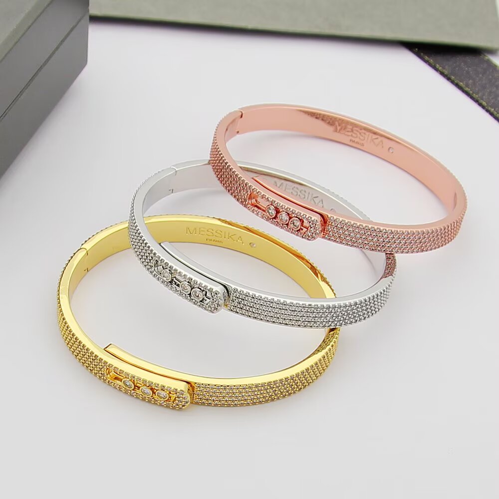 [⭐Lioran]Move Noa Full Pavé Diamond Bangle Bracelet