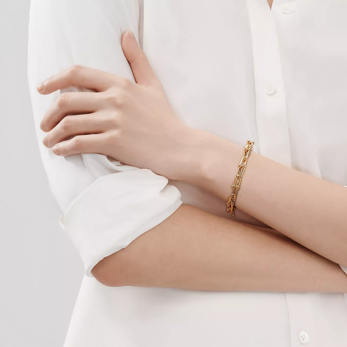 [Lioran]HARDWEAR MEDIUM LINK 20 MOTIF GOLD BRACELET