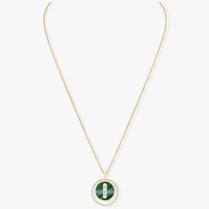 [⭐Lioran]Demo MOVE 3 DIAMOND MALACHITE GOLD DIAMOND NECKLACE