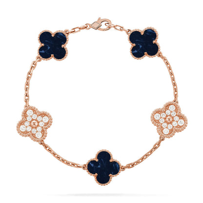 [⭐Lioran]CLOVER 5 MOTIF PIETERSITE BRACELET COLLECTION