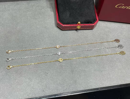 [Lioran]DIAMOND STERLING SILVER AQUAMARINE BUBBLE BRACELET