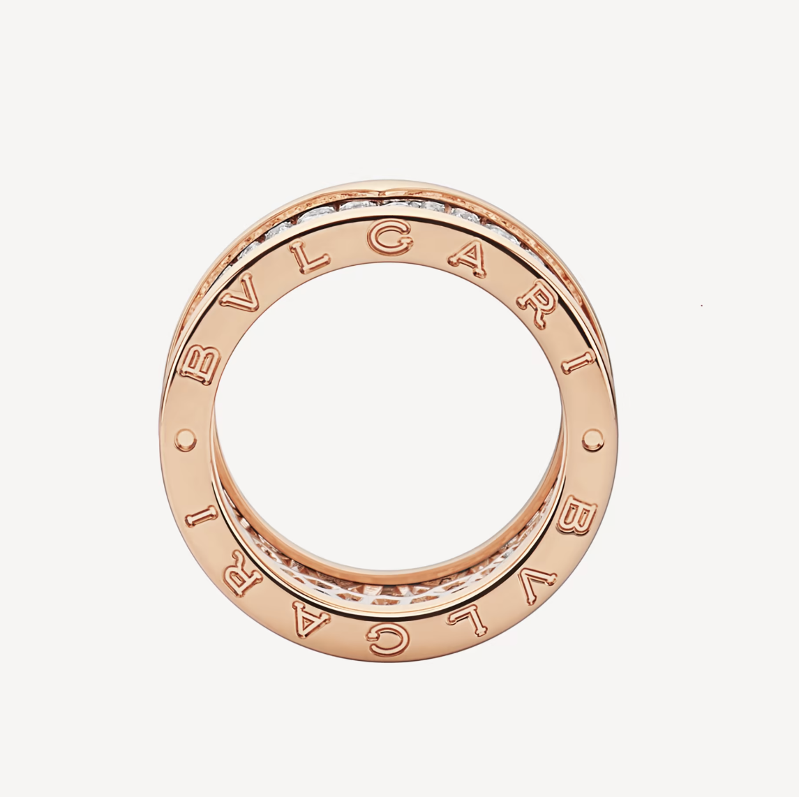 [⭐Lioran]ZERO 1 WITH PAVED DIAMONDS ON THE SPIRAL RING