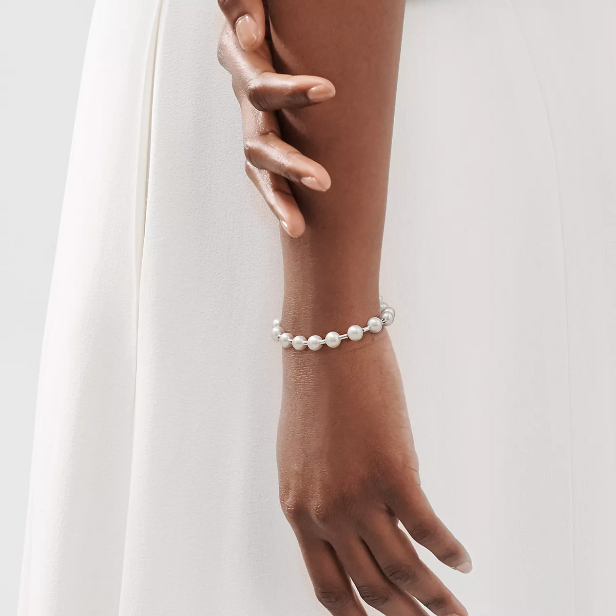 [Lioran]PEARL 7-8MM SILVER BRACELET