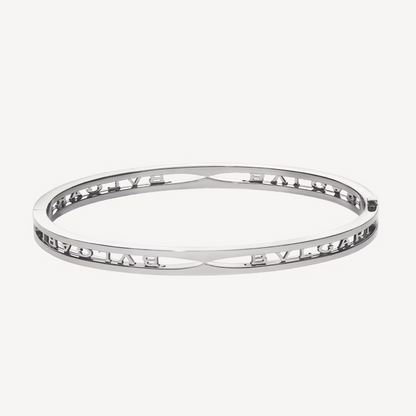 [⭐Lioran]ZERO 1 SPIRAL LOGO SILVER BRACELET