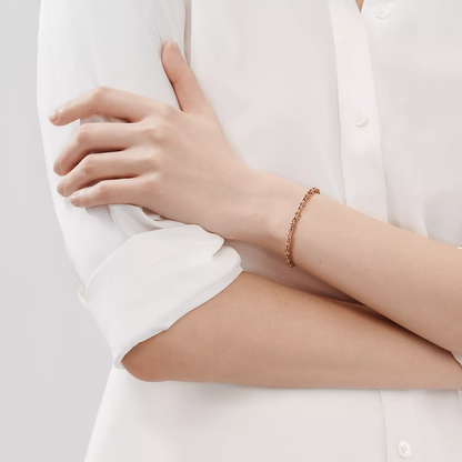 [Lioran]HARDWEAR MICRO LINK 44 MOTIF PINK GOLD BRACELET